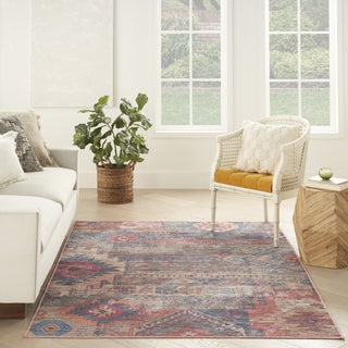 Nourison Machine Washable Series 1 SR106 Multicolor Area Rug by Nicole Curtis Room Image Feature