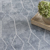 Nourison Machine Washable Series 1 SR107 Blue Grey Area Rug by Nicole Curtis Corner Image