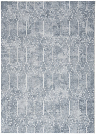 Nourison Machine Washable Series 1 SR107 Blue Grey Area Rug by Nicole Curtis Main Image