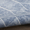 Nourison Machine Washable Series 1 SR107 Blue Area Rug by Nicole Curtis Corner Image