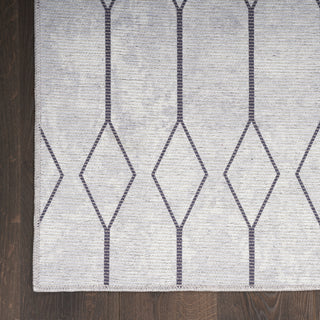 Nourison Machine Washable Series 1 SR107 Ivory/Grey Area Rug by Nicole Curtis Detail Image