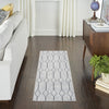 Nourison Machine Washable Series 1 SR107 Ivory/Grey Area Rug by Nicole Curtis Corner Image