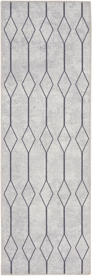 Nourison Machine Washable Series 1 SR107 Ivory/Grey Area Rug by Nicole Curtis Main Image
