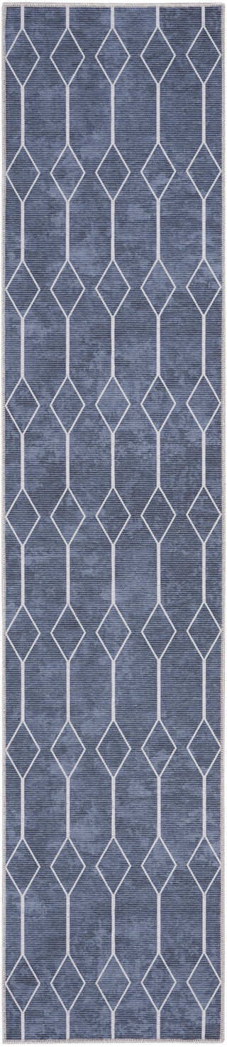 Nourison Machine Washable Series 1 SR107 Navy Area Rug by Nicole Curtis Main Image