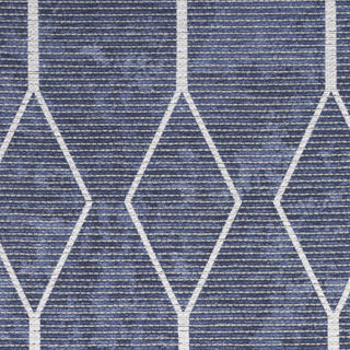 Nourison Machine Washable Series 1 SR107 Navy Area Rug by Nicole Curtis Swatch Image