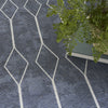 Nourison Machine Washable Series 1 SR107 Navy Area Rug by Nicole Curtis Corner Image