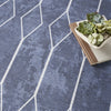 Nourison Machine Washable Series 1 SR107 Navy Area Rug by Nicole Curtis Corner Image