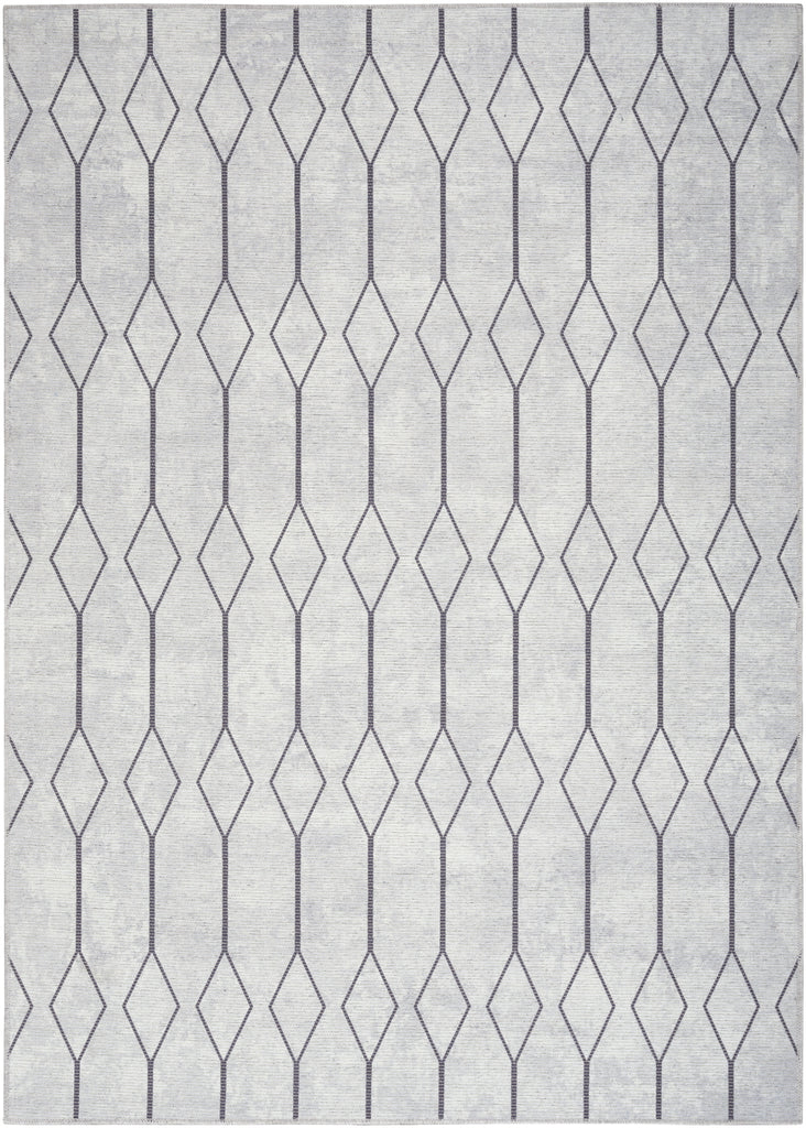 Nourison Machine Washable Series 1 SR107 Ivory/Grey Area Rug by Nicole Curtis main image