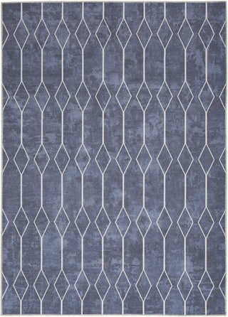 Nourison Machine Washable Series 1 SR107 Navy Area Rug by Nicole Curtis main image