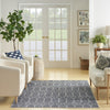 Nourison Machine Washable Series 1 SR107 Navy Area Rug by Nicole Curtis Room Image Feature