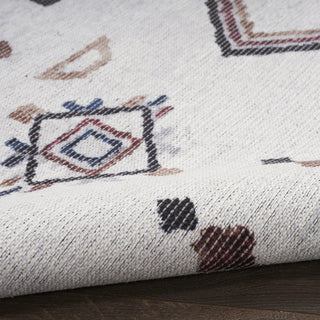 Nourison Machine Washable Series 1 SR108 Ivory/Multi Area Rug by Nicole Curtis Corner Image