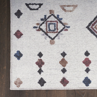 Nourison Machine Washable Series 1 SR108 Ivory/Multi Area Rug by Nicole Curtis Detail Image