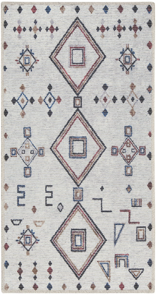 Nourison Machine Washable Series 1 SR108 Ivory/Multi Area Rug by Nicole Curtis Main Image