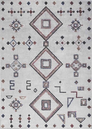 Nourison Machine Washable Series 1 SR108 Ivory/Multi Area Rug by Nicole Curtis Corner Image