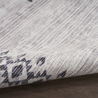 Nourison Machine Washable Series 1 SR109 Ivory/Charcoal Area Rug by Nicole Curtis Corner Image