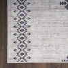 Nourison Machine Washable Series 1 SR109 Ivory/Charcoal Area Rug by Nicole Curtis Detail Image