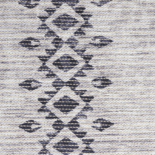 Nourison Machine Washable Series 1 SR109 Ivory/Charcoal Area Rug by Nicole Curtis Swatch Image