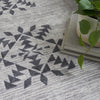 Nourison Machine Washable Series 1 SR109 Ivory/Charcoal Area Rug by Nicole Curtis Corner Image