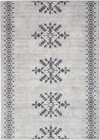 Nourison Machine Washable Series 1 SR109 Ivory/Charcoal Area Rug by Nicole Curtis main image