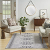 Nourison Machine Washable Series 1 SR109 Ivory/Charcoal Area Rug by Nicole Curtis Room Image Feature