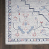 Nourison Machine Washable Series 1 SR110 Ivory Blue Area Rug by Nicole Curtis Detail Image