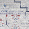 Nourison Machine Washable Series 1 SR110 Ivory Blue Area Rug by Nicole Curtis Swatch Image