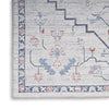 Nourison Machine Washable Series 1 SR110 Ivory Blue Area Rug by Nicole Curtis Texture Image