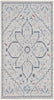 Nourison Machine Washable Series 1 SR110 Ivory Blue Area Rug by Nicole Curtis Main Image