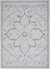 Nourison Machine Washable Series 1 SR110 Ivory Blue Area Rug by Nicole Curtis main image