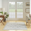 Nourison Machine Washable Series 1 SR110 Ivory Blue Area Rug by Nicole Curtis Room Image Feature