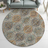 Dalyn Silk Road SR12 Multi Area Rug Round Lifestyle Image Feature