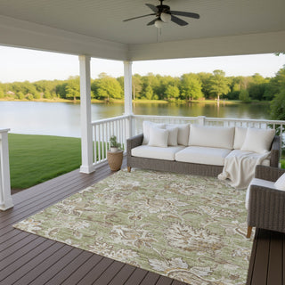 Dalyn Silk Road SR2 Aloe Area Rug Outdoor Lifestyle Image Feature