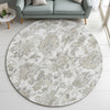 Dalyn Silk Road SR2 Linen Area Rug Round Lifestyle Image Feature