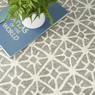 Nourison Series 2 SR201 Grey Area Rug Corner Image