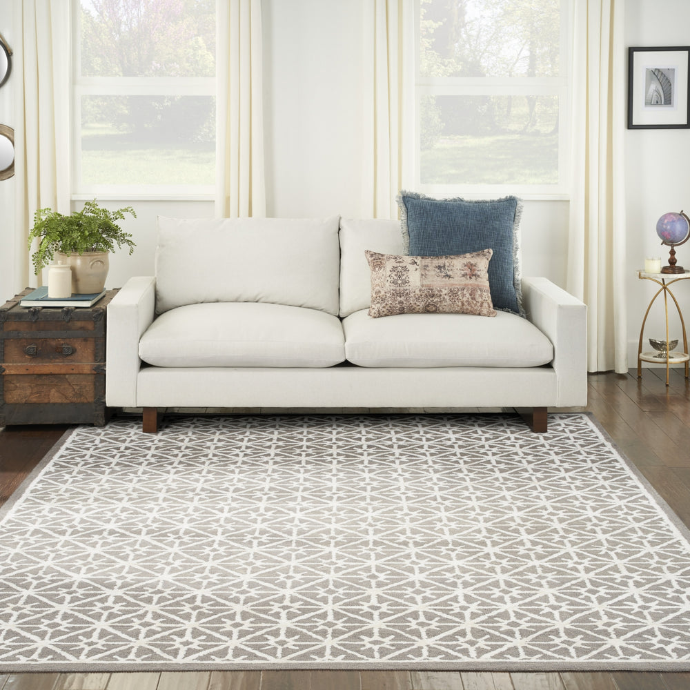 Nourison Series 2 SR201 Ivory Area Rug by Nicole Curtis Room Image Feature