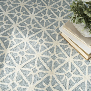 Nourison Series 2 SR201 Light Blue Area Rug Corner Image
