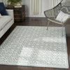 Nourison Series 2 SR201 Light Blue Area Rug Corner Image