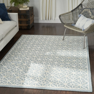 Nourison Series 2 SR201 Light Blue Area Rug Corner Image