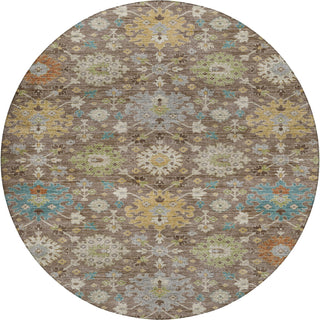 Dalyn Silk Road SR3 Mocha Area Rug Round Main Image