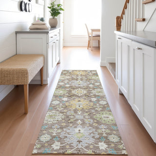 Dalyn Silk Road SR3 Mocha Area Rug Runner Lifestyle Image Feature
