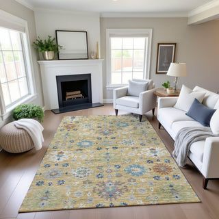 Dalyn Silk Road SR3 Turmeric Area Rug Lifestyle Image Feature
