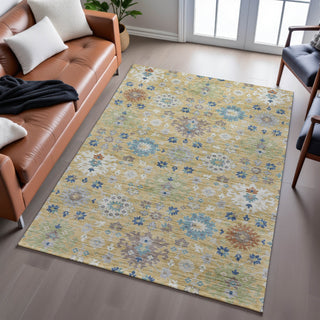 Dalyn Silk Road SR3 Turmeric Area Rug Lifestyle Image Feature
