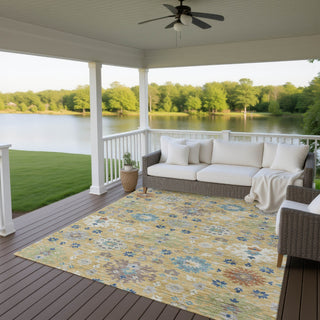 Dalyn Silk Road SR3 Turmeric Area Rug Outdoor Lifestyle Image Feature