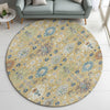 Dalyn Silk Road SR3 Turmeric Area Rug Round Lifestyle Image Feature