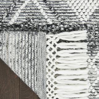Nourison Machine Washable Series 3 SR301 Grey/Ivory Area Rug by Nicole Curtis Corner Image