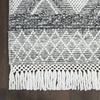 Nourison Machine Washable Series 3 SR301 Grey/Ivory Area Rug by Nicole Curtis Detail Image
