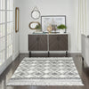 Nourison Machine Washable Series 3 SR301 Grey/Ivory Area Rug by Nicole Curtis Room Image Feature