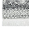 Nourison Machine Washable Series 3 SR301 Grey/Ivory Area Rug by Nicole Curtis Texture Image