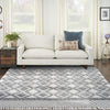 Nourison Machine Washable Series 3 SR301 Grey/Ivory Area Rug by Nicole Curtis Room Image Feature