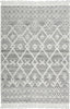 Nourison Machine Washable Series 3 SR302 Grey/Ivory Area Rug by Nicole Curtis main image